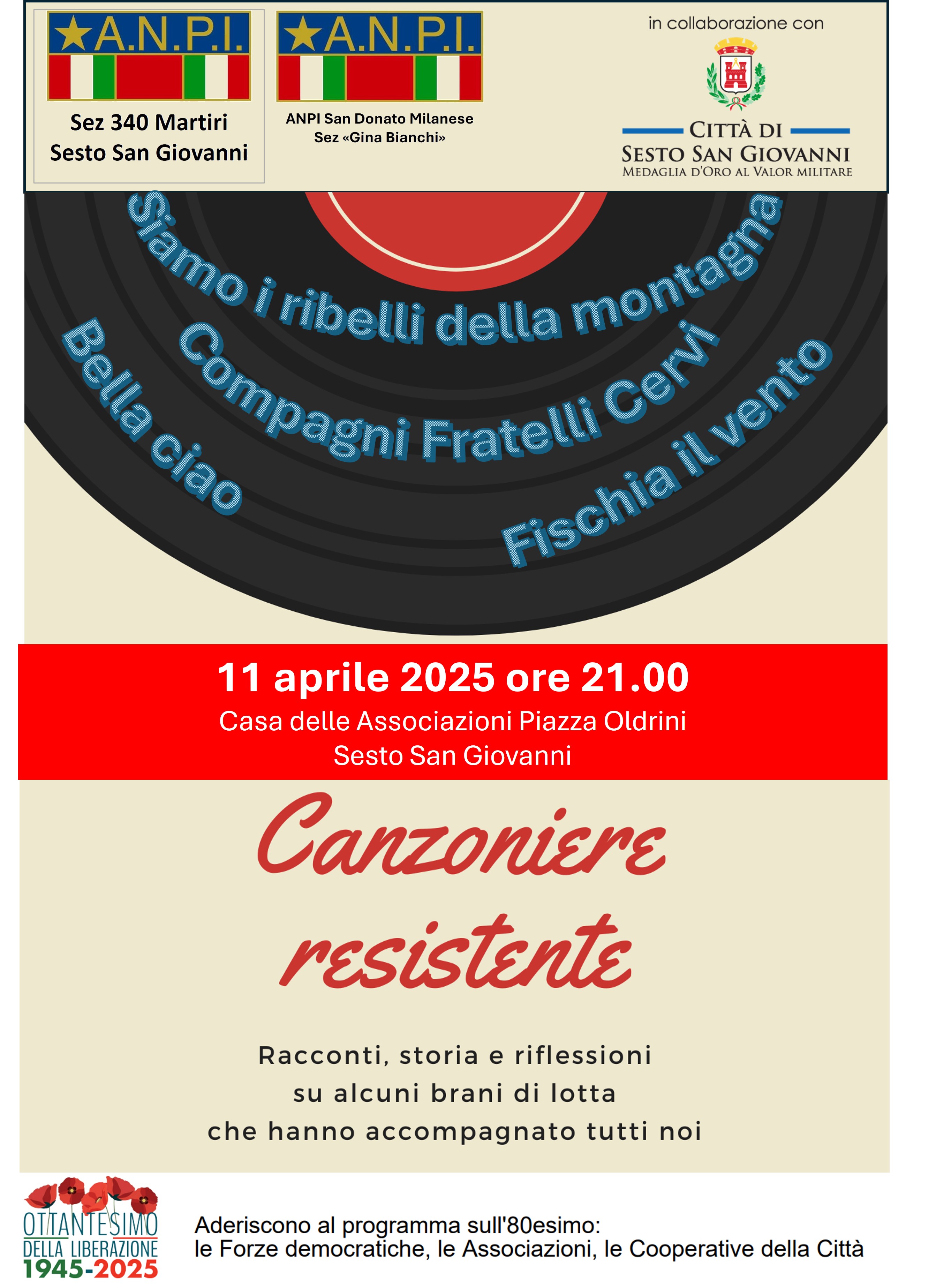canzoniere resistente liberazione